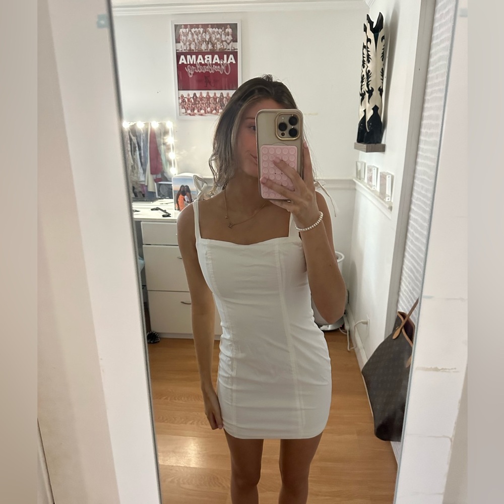 white dress